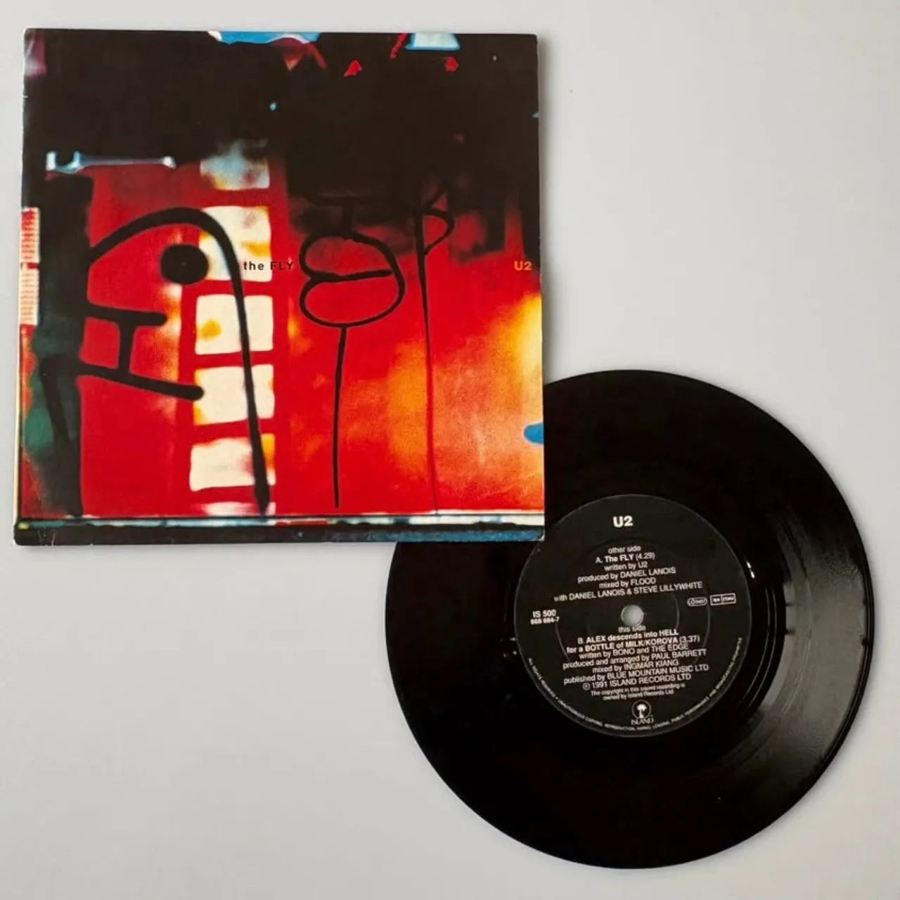 U2 The Fly Vinil Compacto Importado Inglaterra UK 2 Faixas