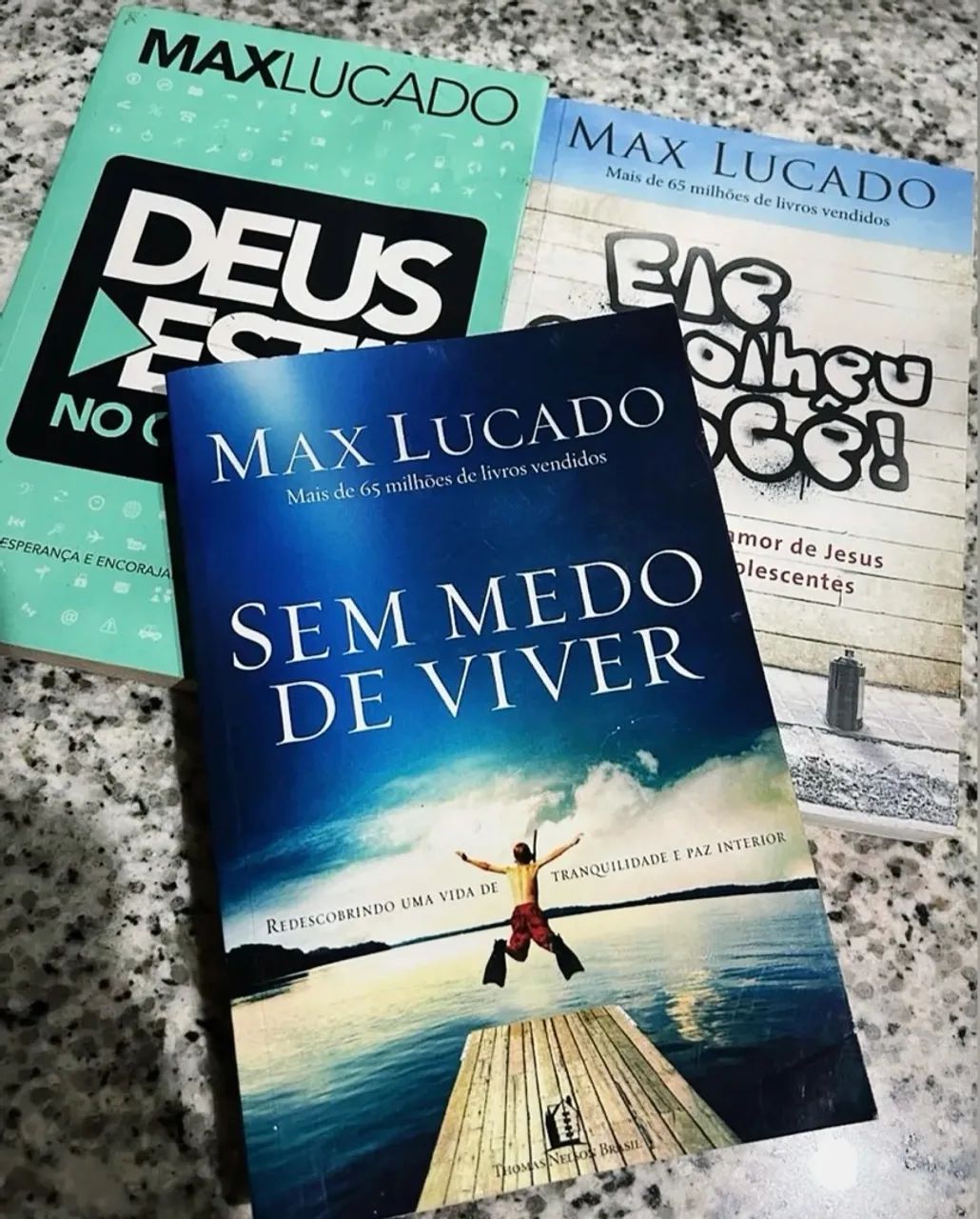 kit com 7 livros de Max Lucado. - Foto 5