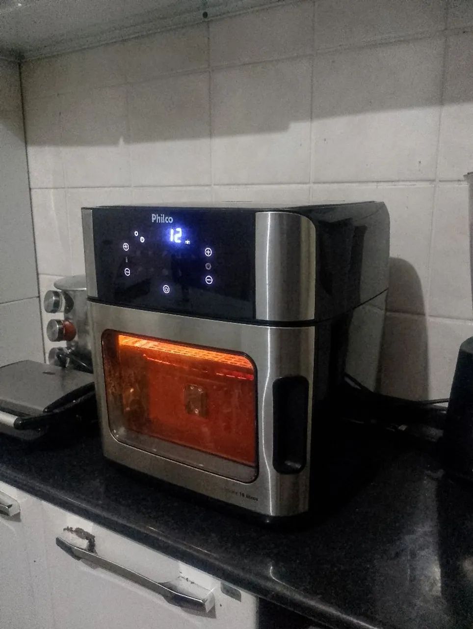 Air fryer Philco16L MODERNO painel Touch screen, funcionando perfeitamente