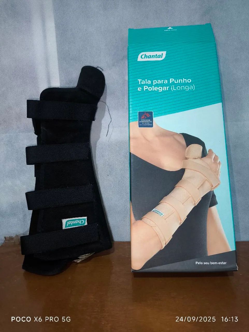 Tala longa de Punho e Polegar esquerdo 