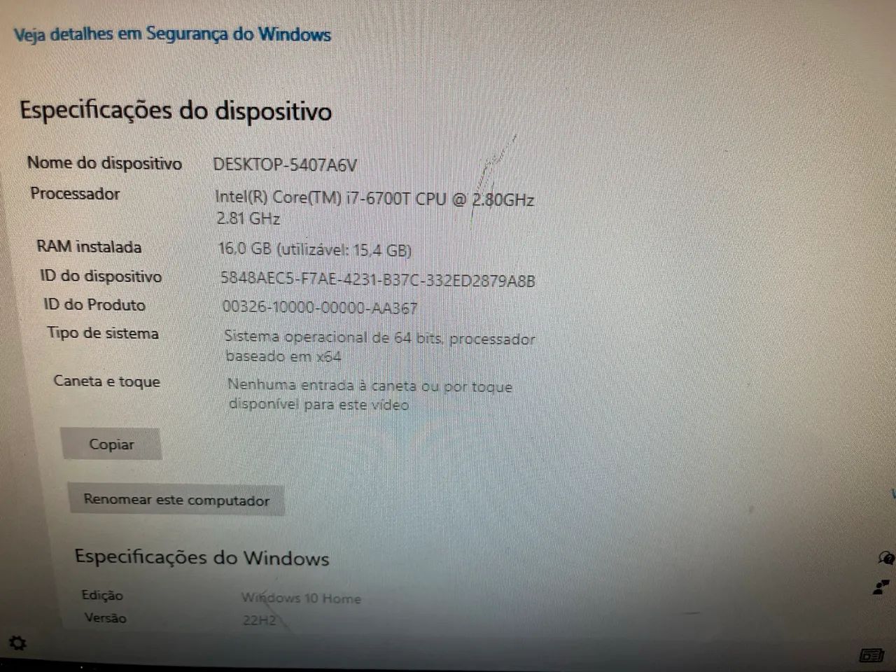 Vende-se Mini CPu Core i7 