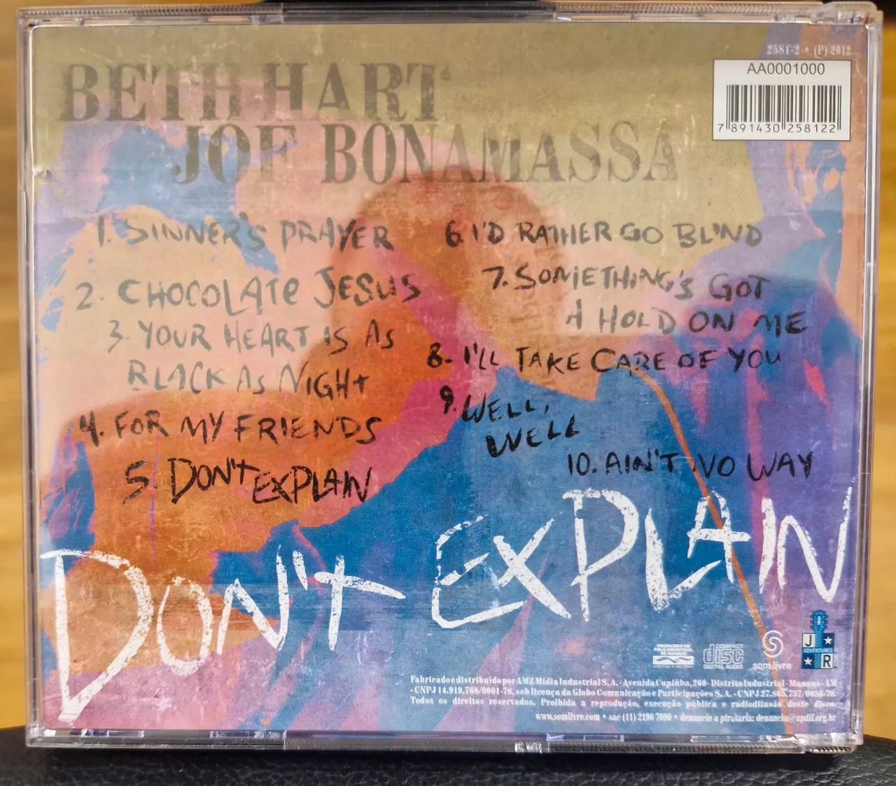 Cd - Beth Hart e Joe Bonamassa - Don't explain - Foto 2