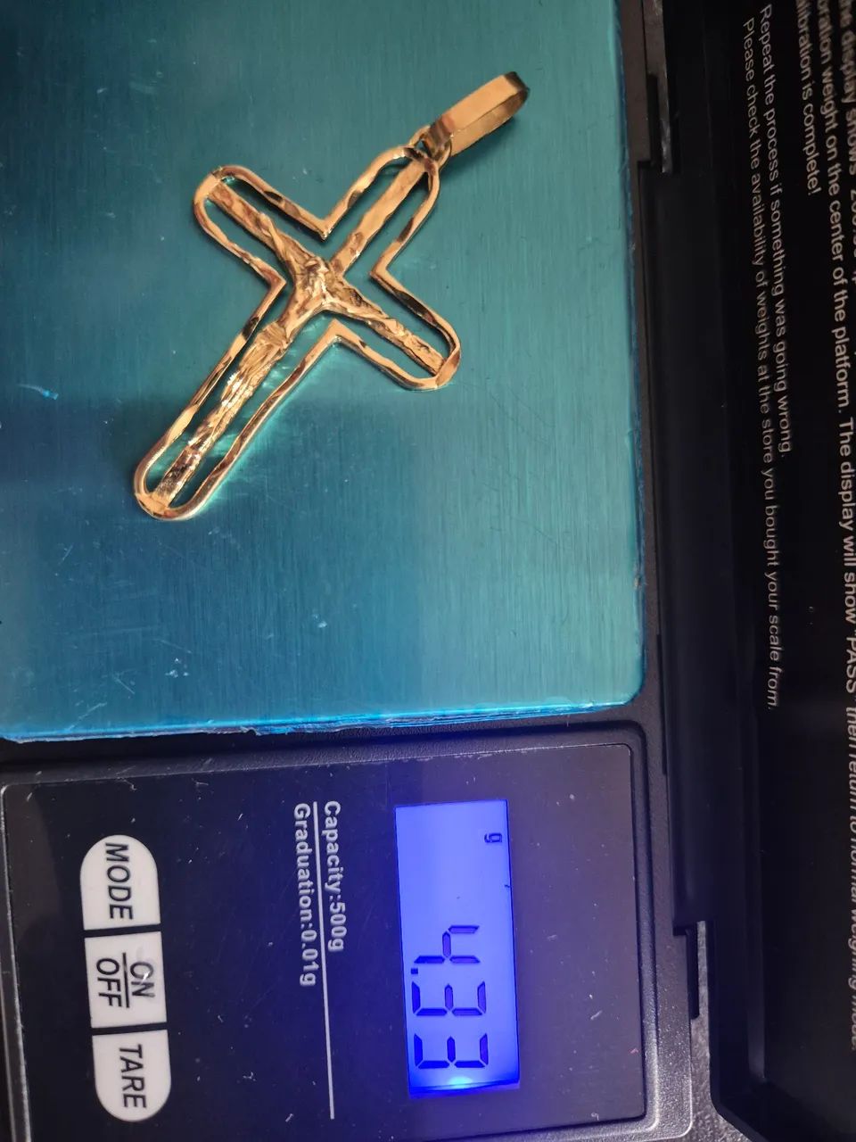 Crucifixo de ouro 18k - Foto 3