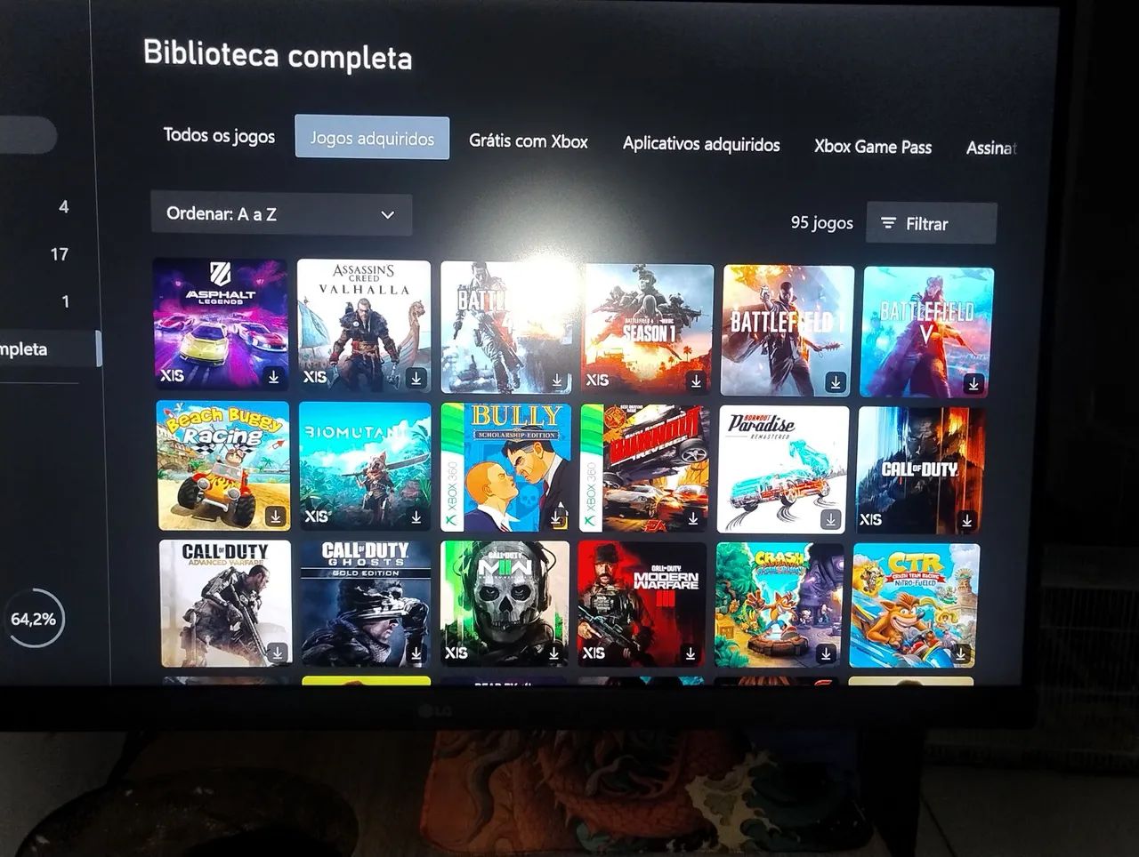 Xbox séries, com jogos, 2 controles e pilhas  - Foto 4