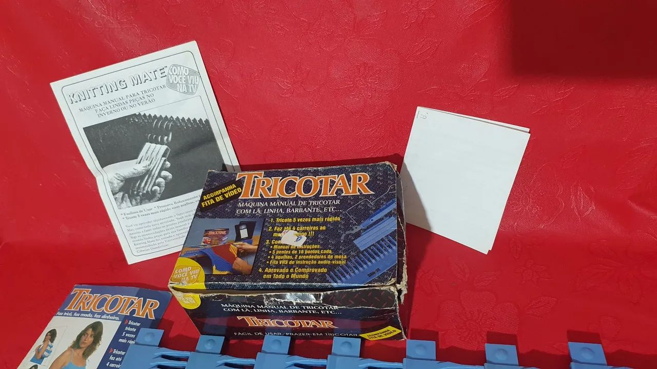 Máquina manual de tricotar com lã linha barbante - Foto 5