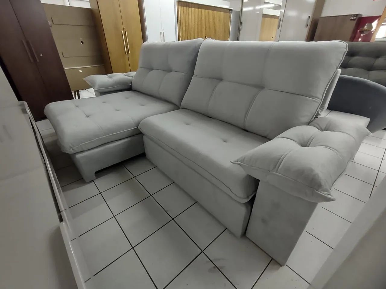 Sofá Retrátil e Reclináveis 2.90x1.80 Molas ensacadas 