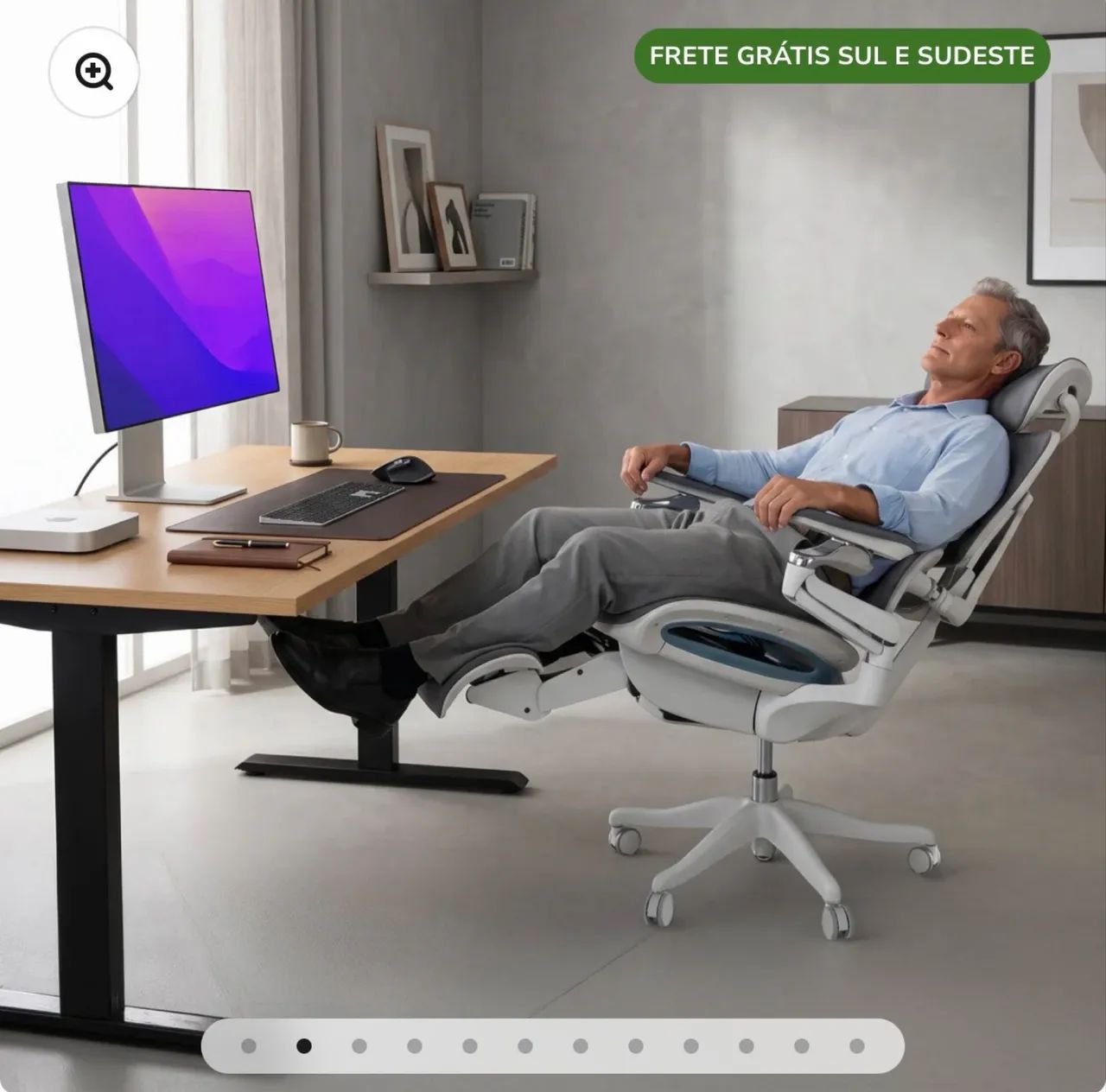 CADEIRA GAMER EOS ELEMENTS ERGONÔMICA ELÉTRICA - Foto 4