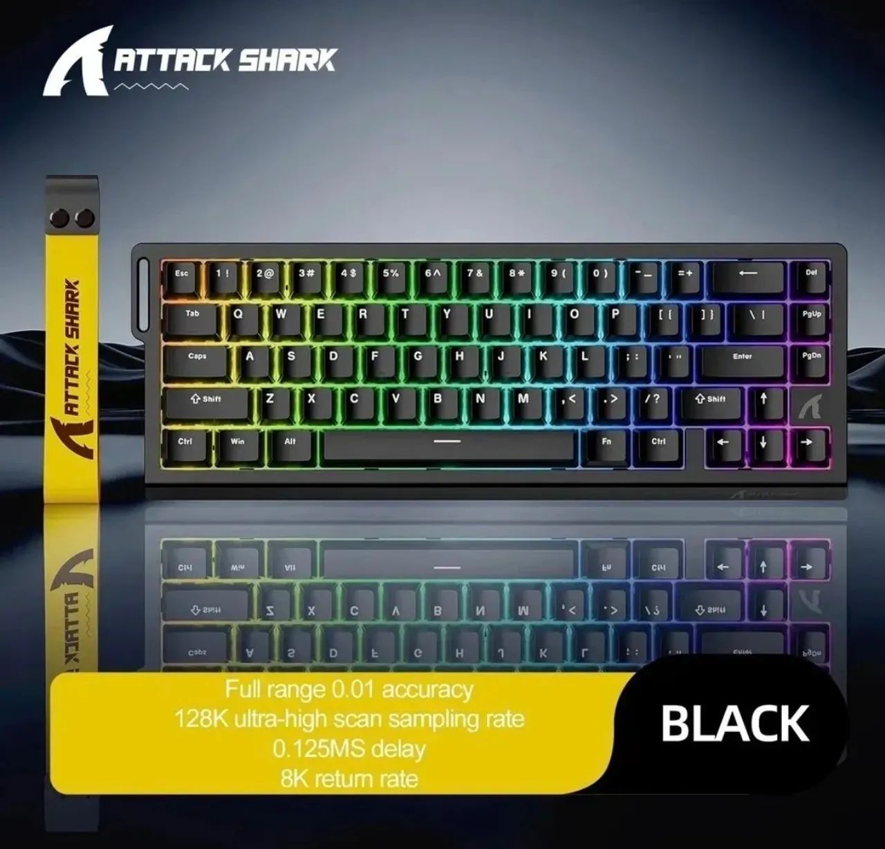 Teclado Magnético Attack Shark X68 he - Foto 2