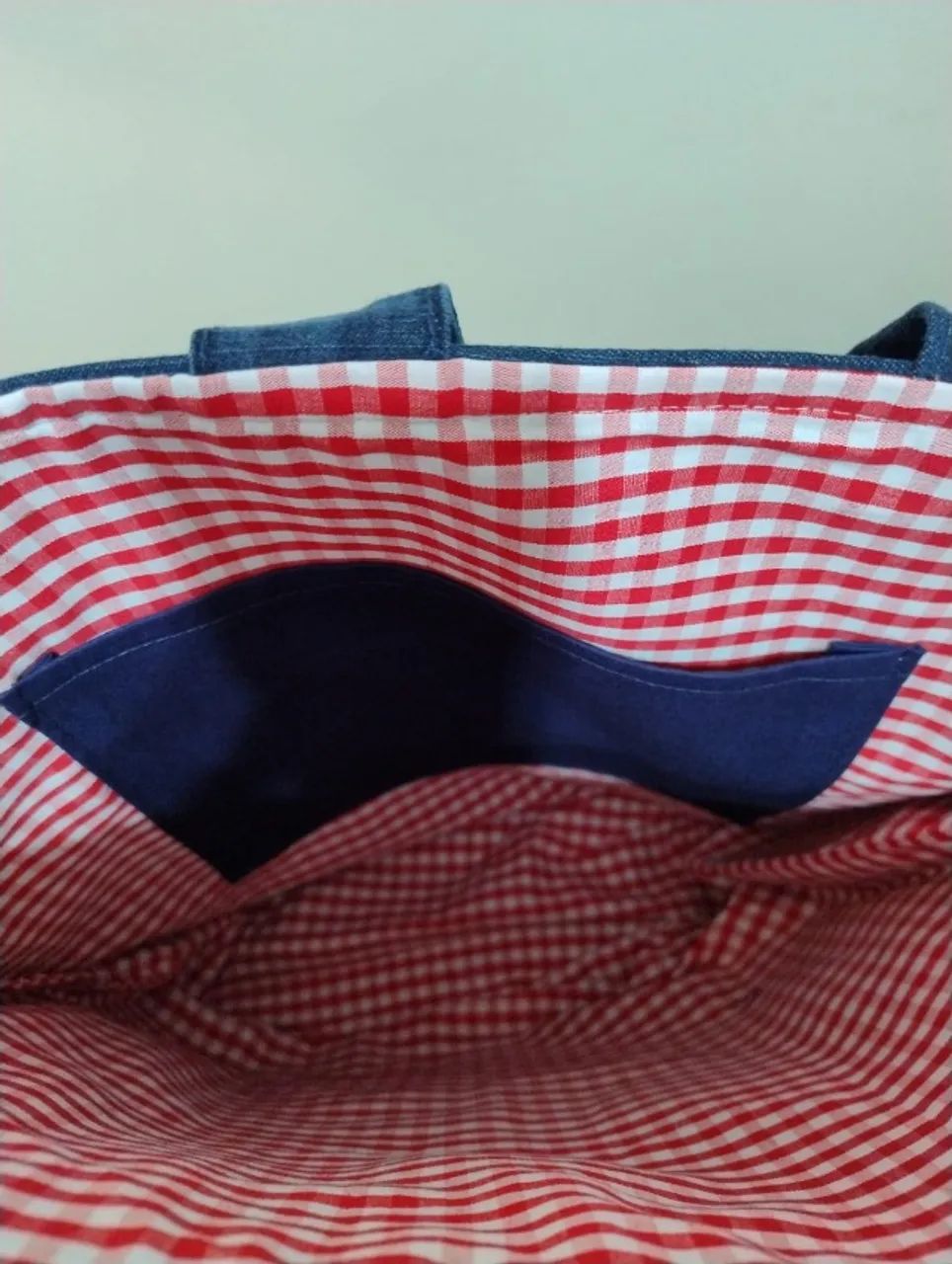 Bolsa Jeans Artesanal modelo único Cod 009 - Foto 4