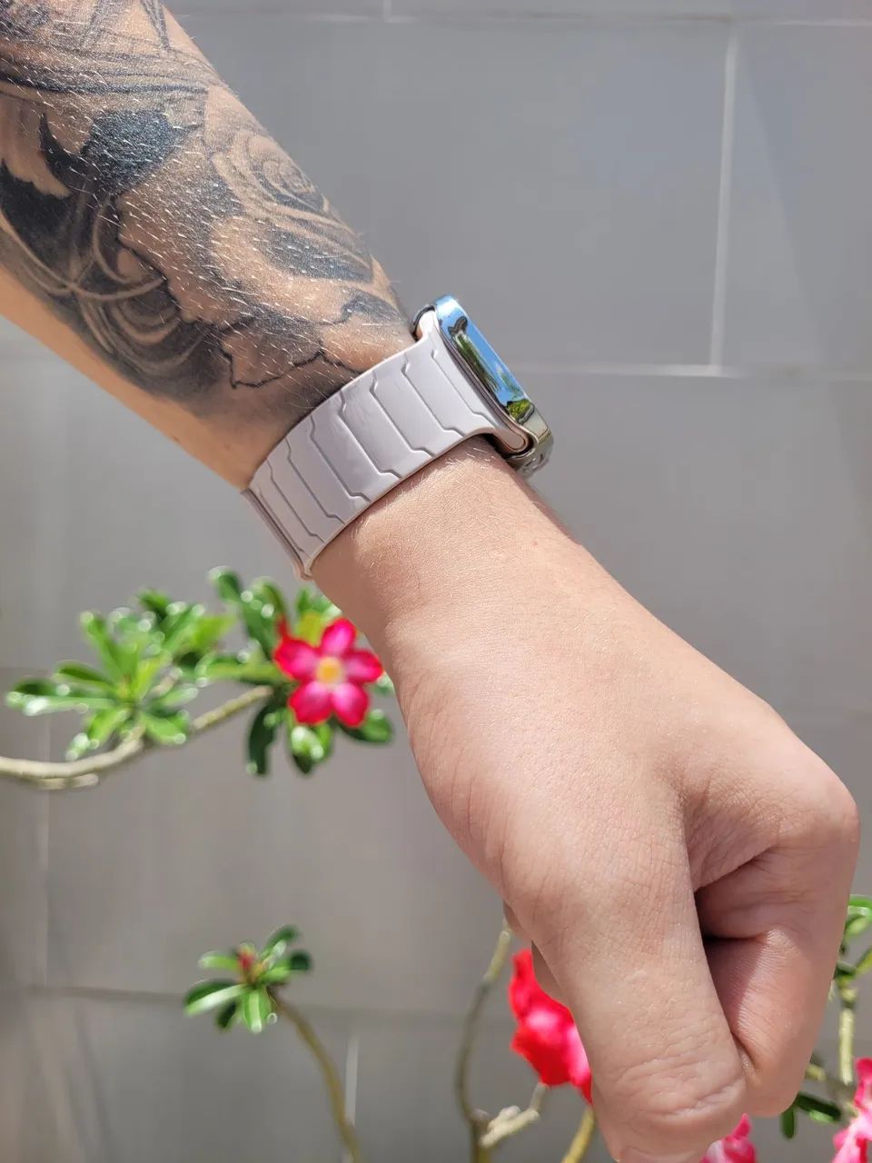 Pulseiras Magnéticas Em Silicone Apple Watch 42 ao 49 Ultra  - Foto 2