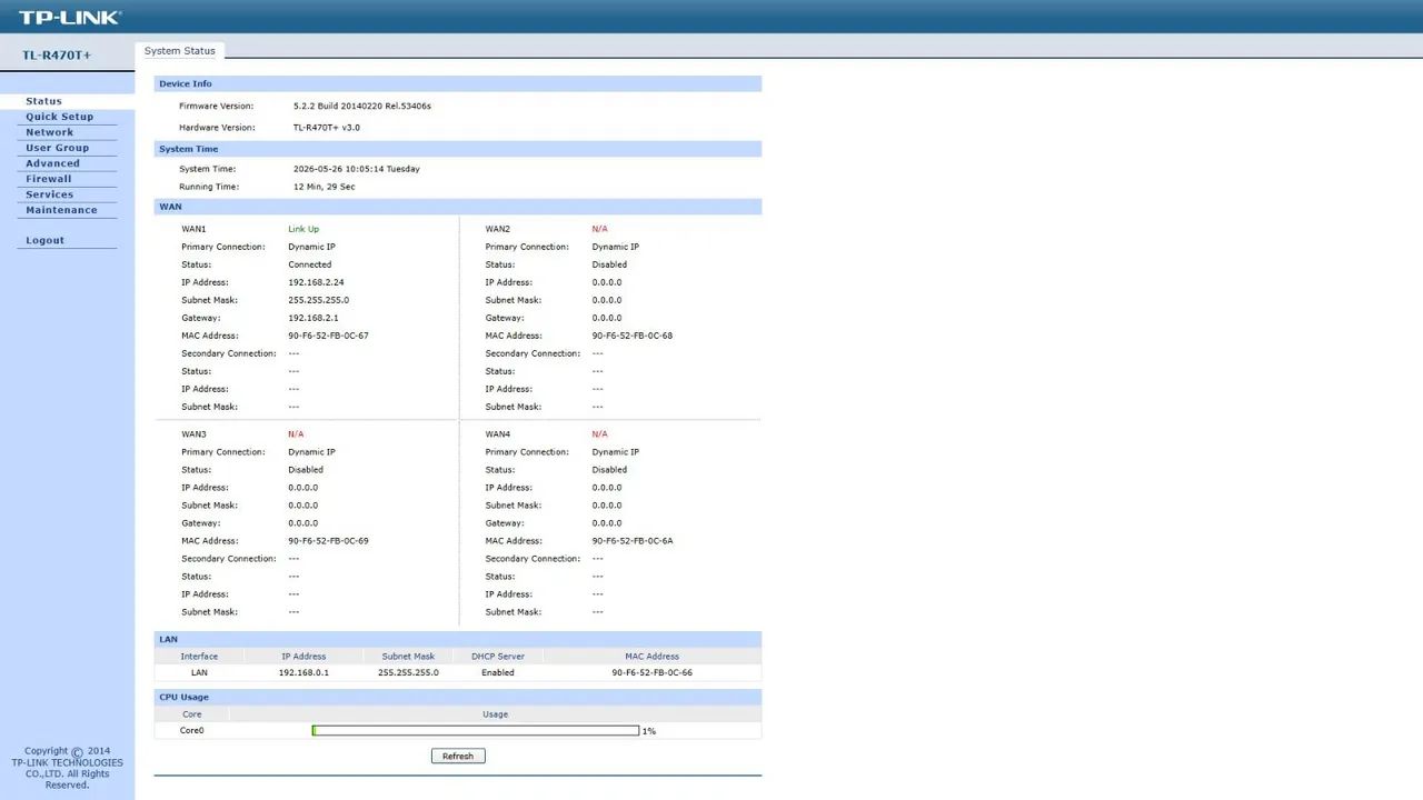 Load Balance BrodBand Router TL-R470T+ - Foto 3