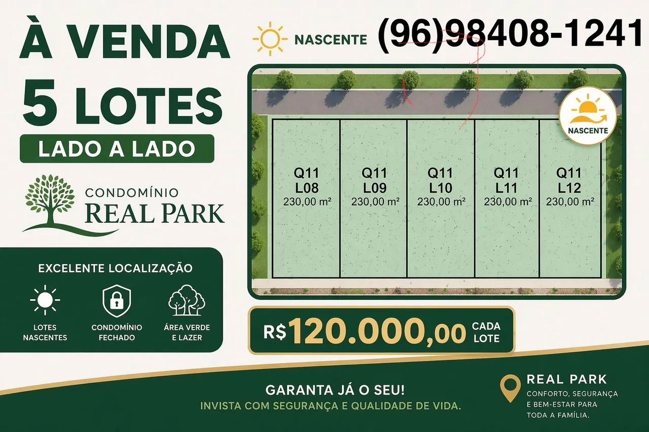 Lote a venda Real Park Condomínio fechado. - Foto 3