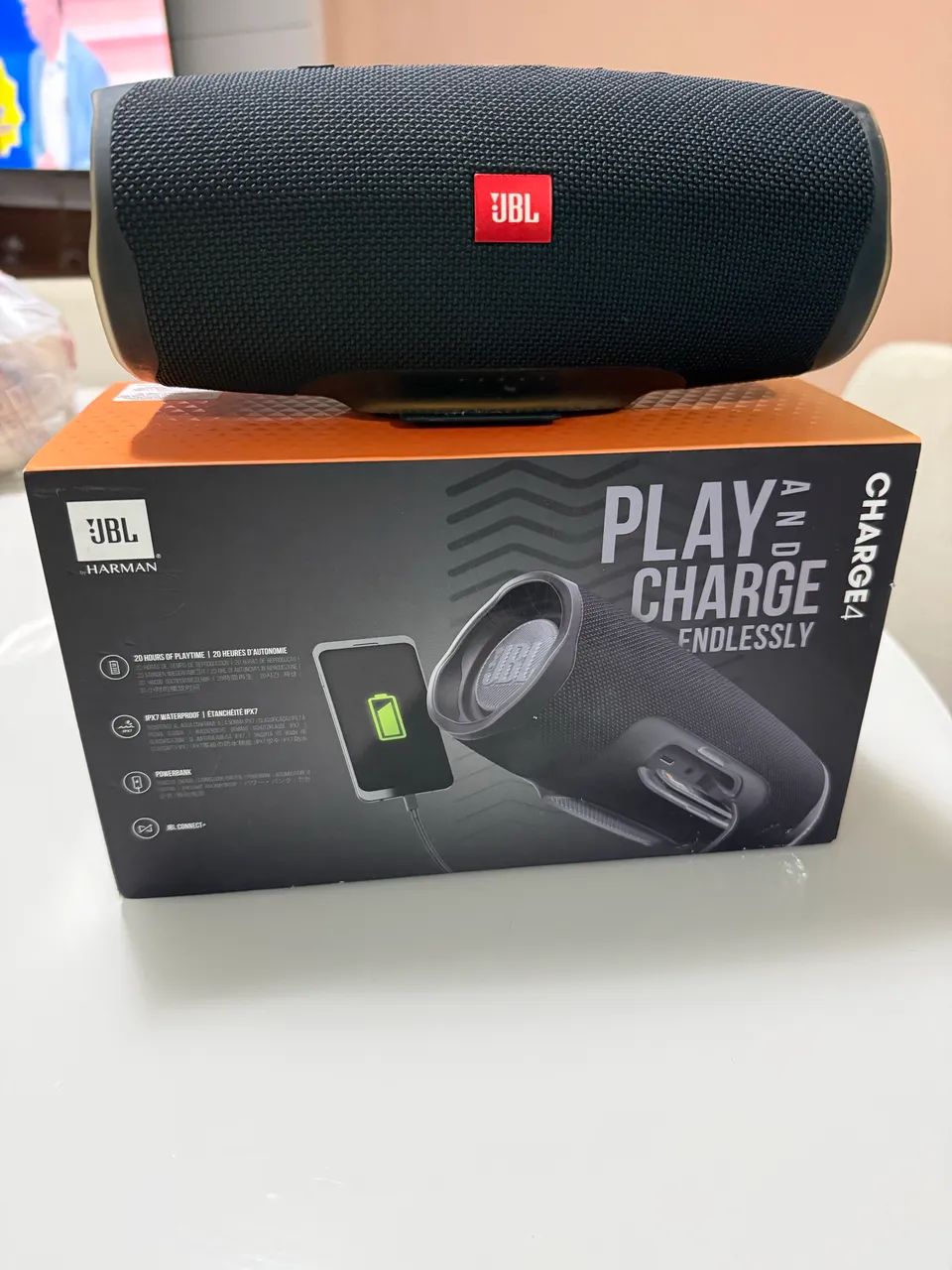 JBL CHARGE 4 ORIGINAL - SEMINOVA - Equipamentos e Acessórios de