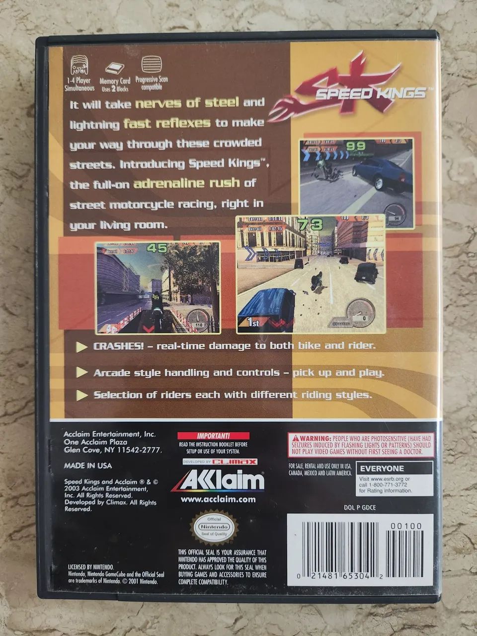 Jogo Speed Kings para Game Cube Completo - Foto 2