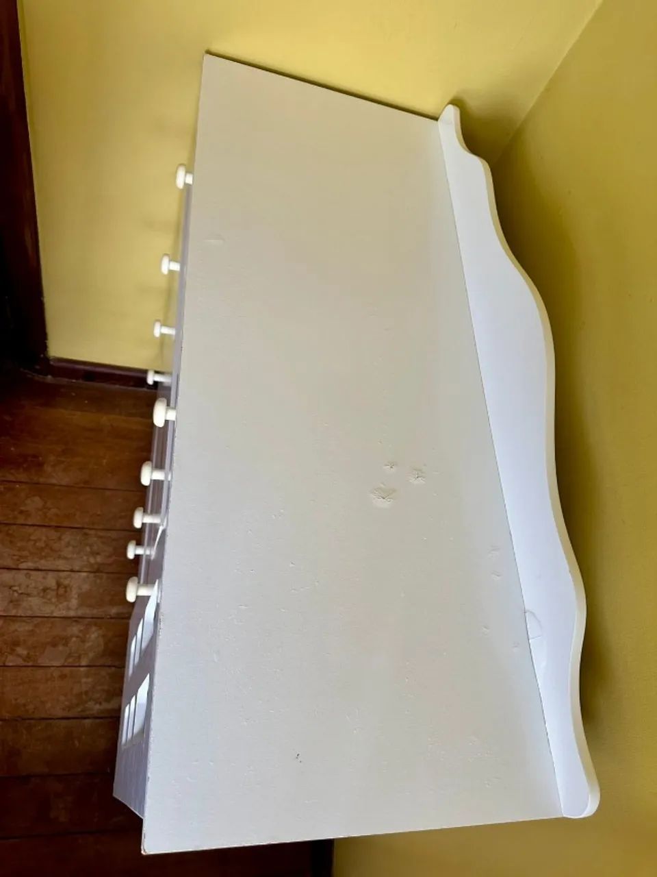 Cômoda Trocador Bebê Com 4 Gavetas Branco Carolina Baby - Foto 2