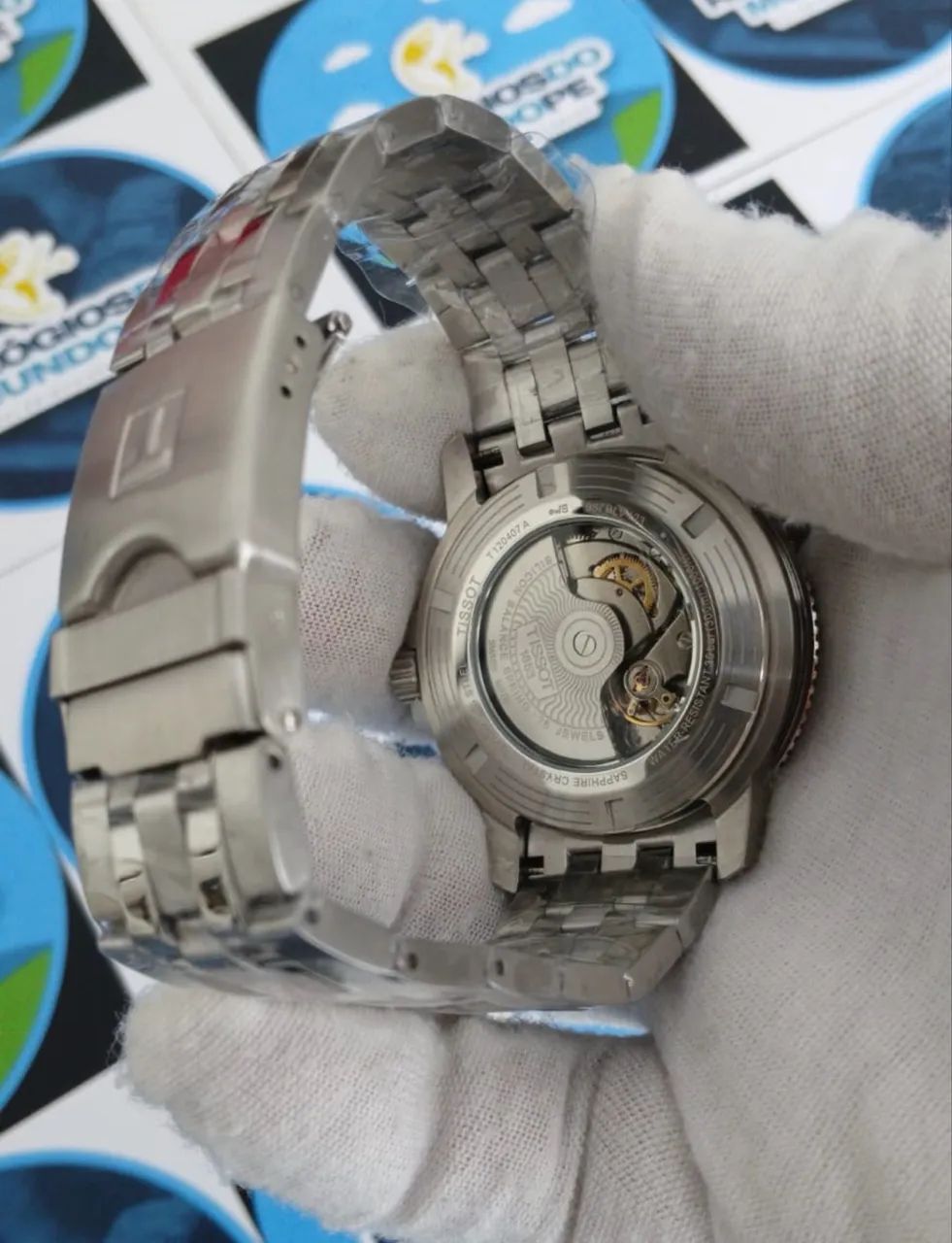 RELÓGIO TISSOT SEASTAR BLACK AUTOMÁTICO  - Foto 4