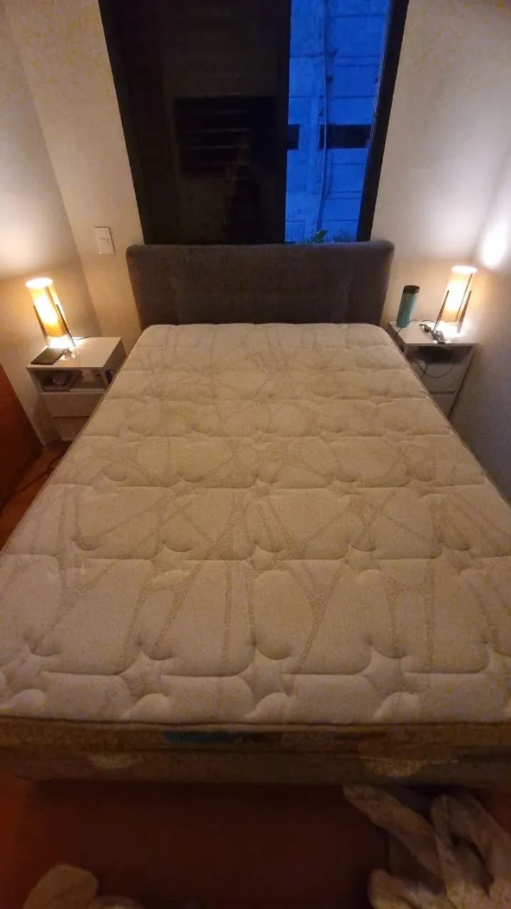 Cama Casal + Box Baú + Cabeceira