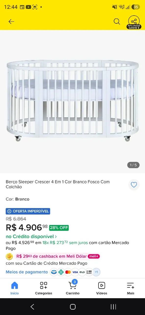 Berço Sleeper Crescer 