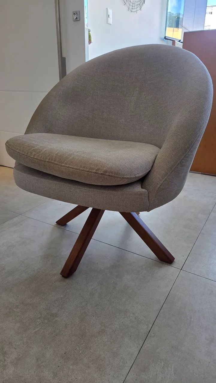 Par de poltronas giratórias - design moderno e aconchegante - Foto 4