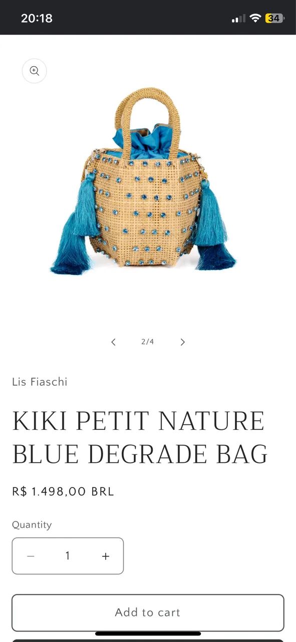 Bolsa original Lis Fiaschi nunca usada  - Foto 5
