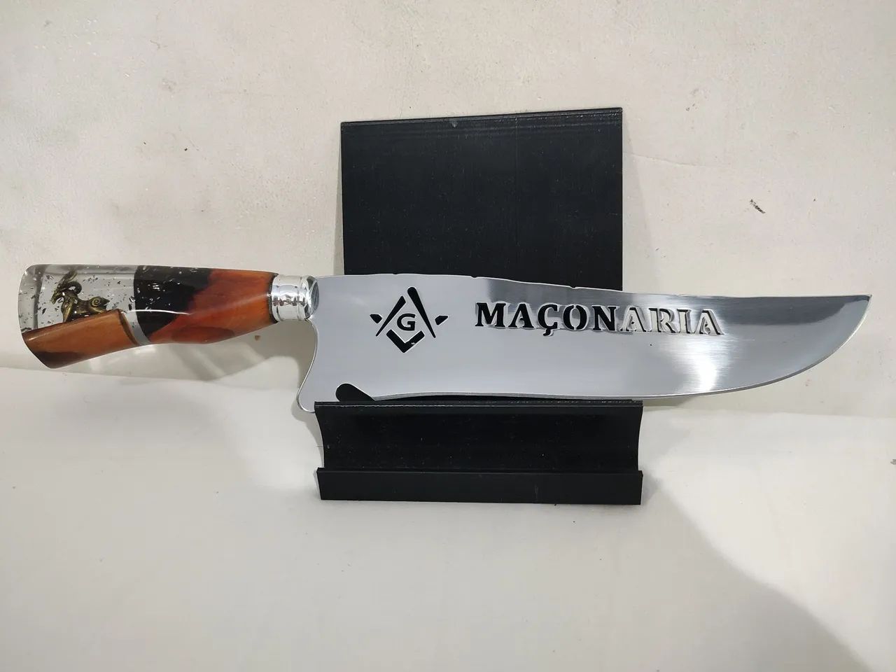 Faca Picanheira aço inox 420 com bainha grátis - Foto 2