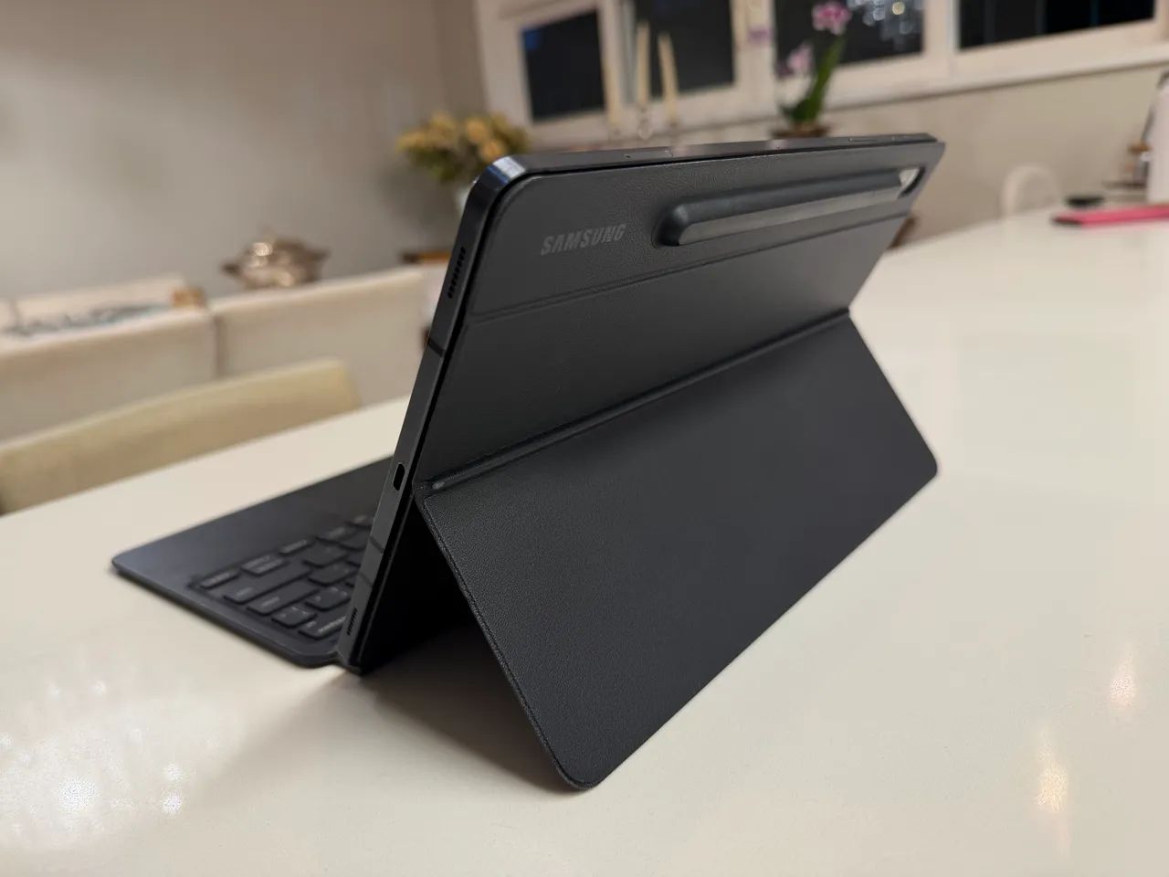 Vendo Tablet Samsung Tab S7 com capa teclado e Caixa - Foto 4