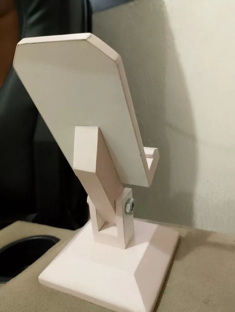 SUPORTE PARA CELULAR MDF ROSA - Foto 3