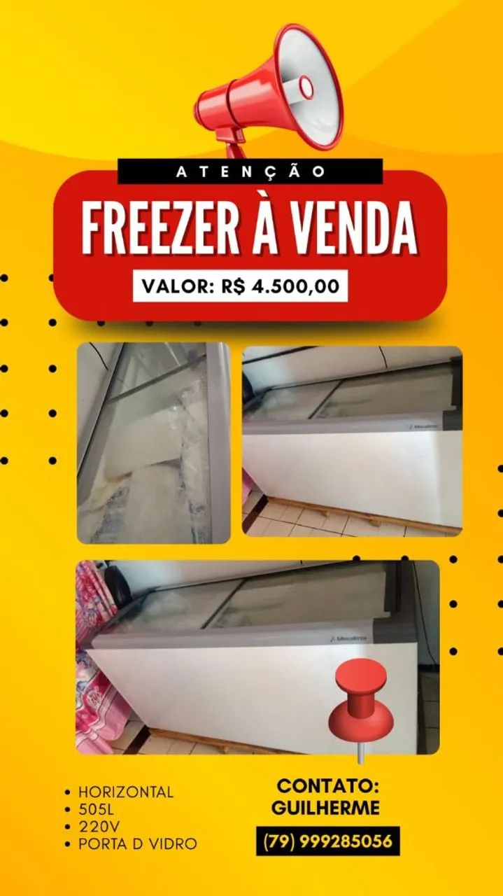 Vende-se Freeze horizontal, usado