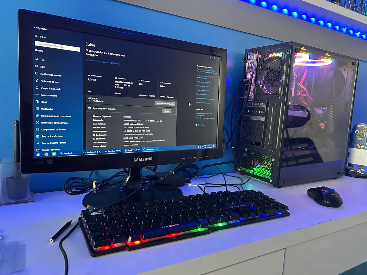 PC Gamer-Montado Turbo.  PREÇO DESAPEGO!! - Foto 3