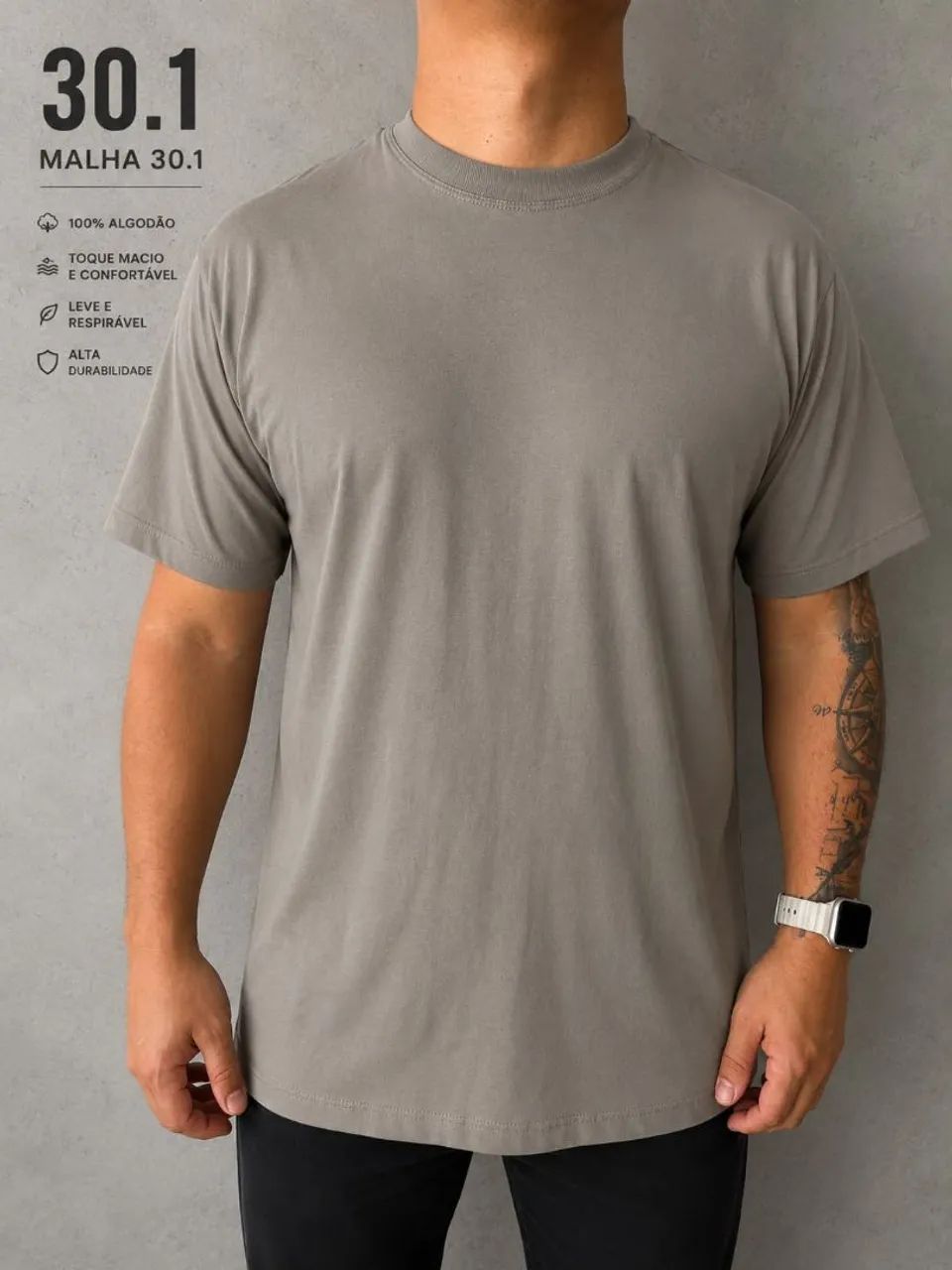 Camisas Malha 30.1 Atacado - Foto 2