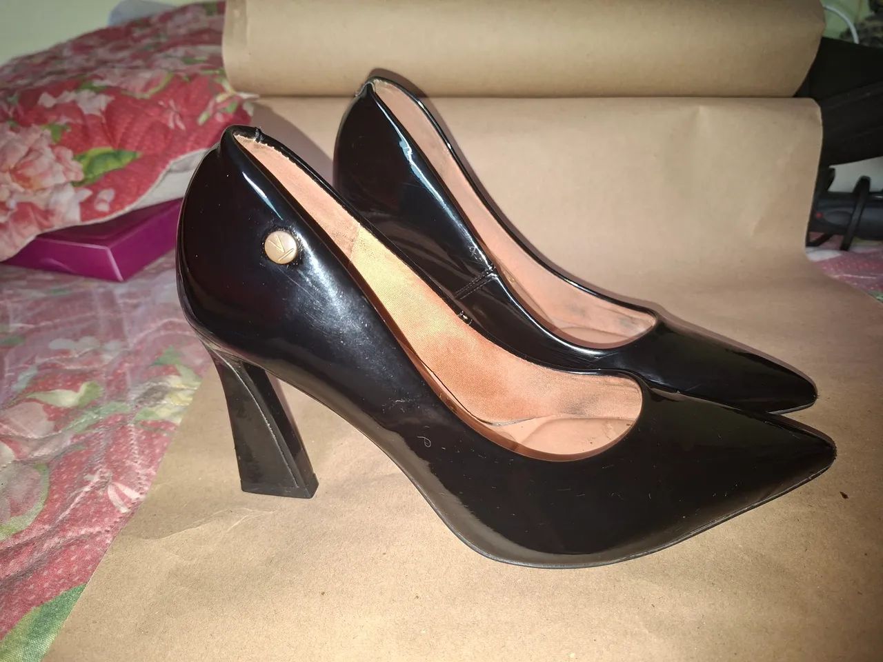 Scarpin Vizzano Preto tamanho 37 - Foto 3