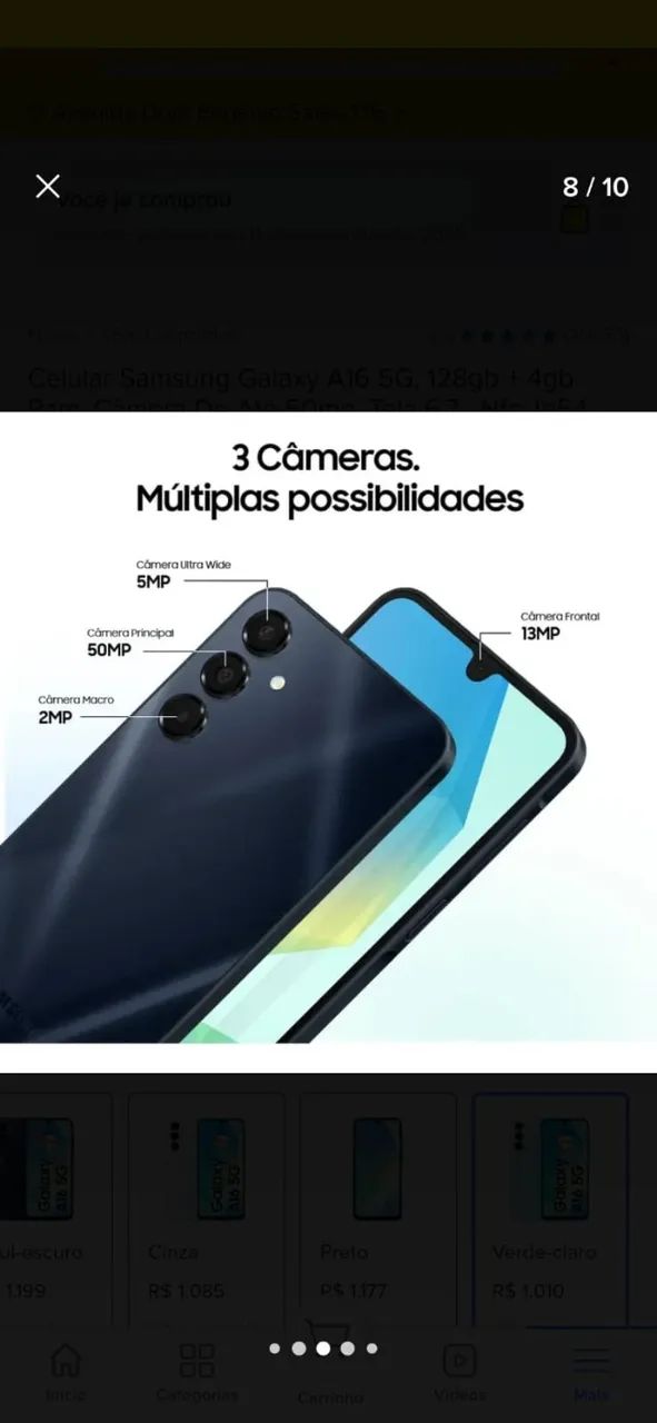 Celular Samsung Galaxy A16,  novo  - Foto 3