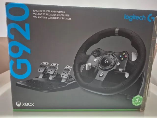 Volante Logitech G920 Driving Force e Pedais com Force - Foto 5