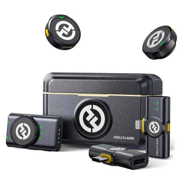 Microfone de Lapela  Hollyland Lark M2 Combo USB-C / Lightning / Câmera 6 MESES