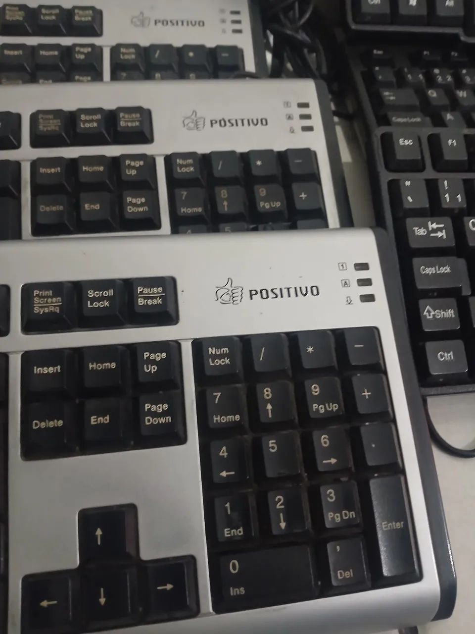 Lote Com 7 Teclados Para Computador PC - Positivo/ Multilaser - Foto 4