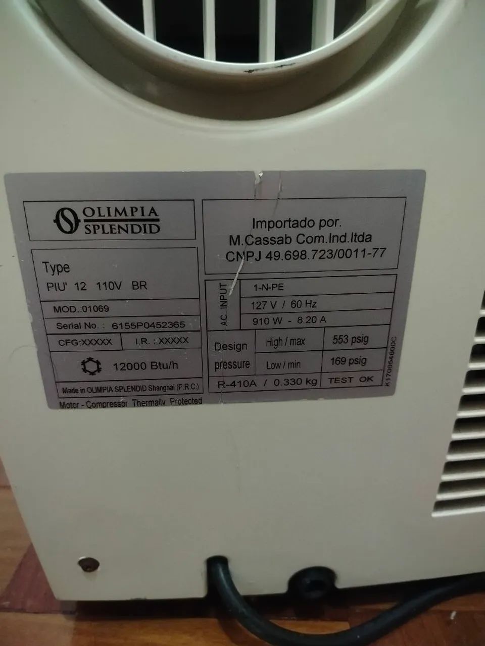 Ar condicionado portátil 12000 btu - Foto 3