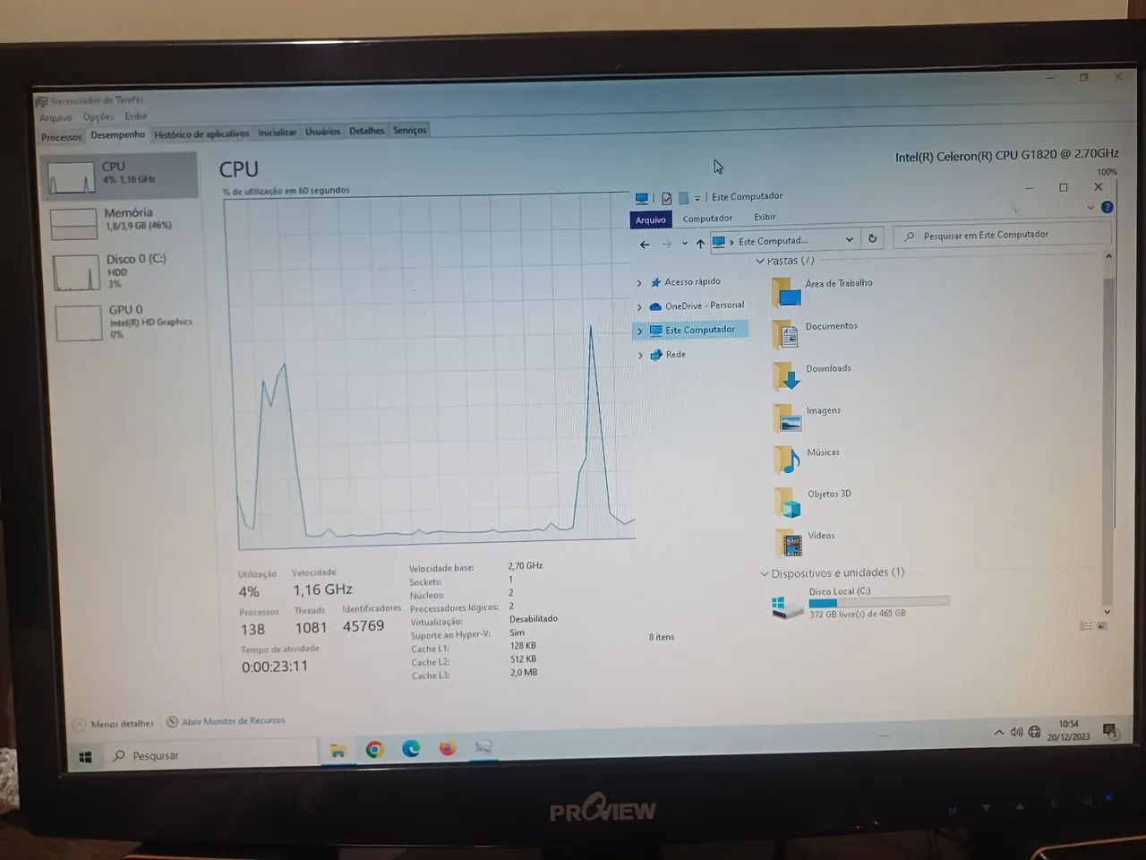 Computador 4rta Geração, 500gb armazenamento, para escritório e jogos leves - Foto 4