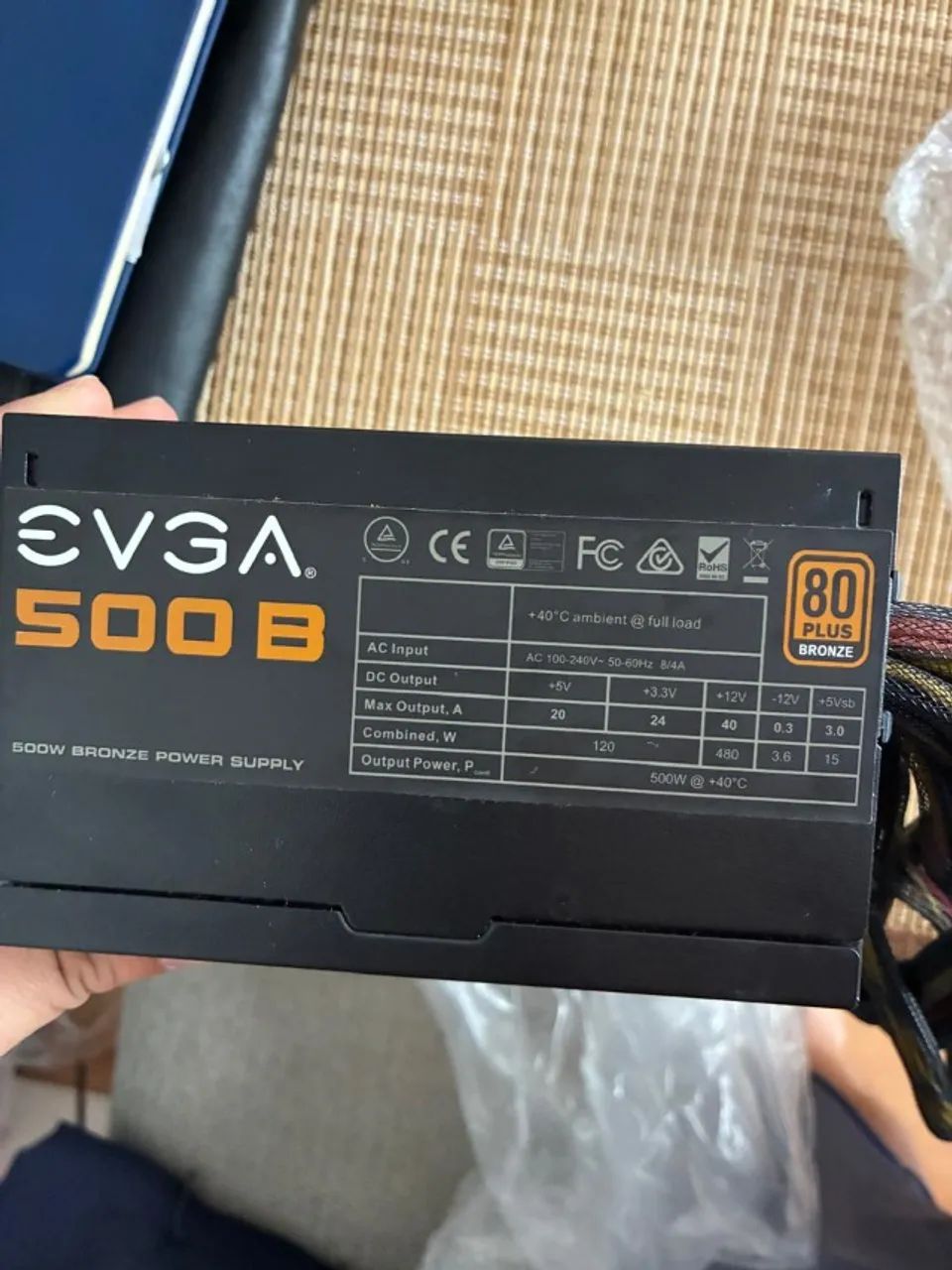Fonte evga 500w 80 plus bronze - Foto 2