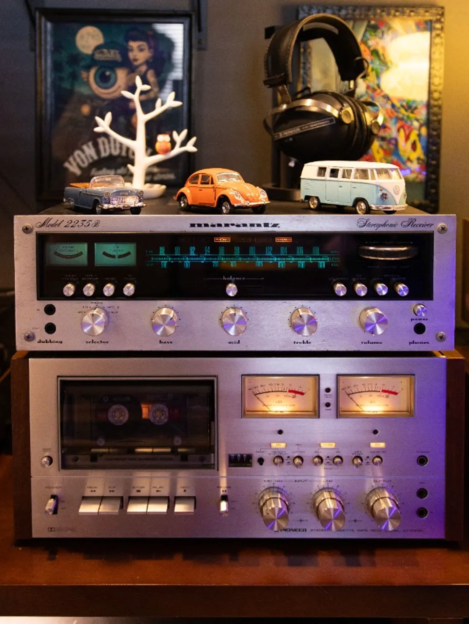 Receiver G-8000 Sansui funcionando, década de 70,único dono