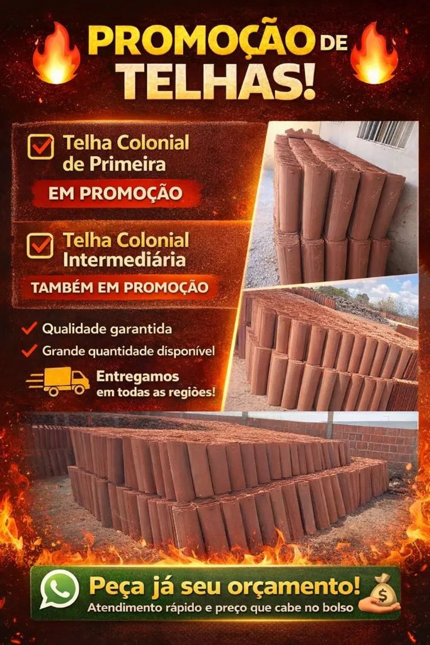 Telha intermediária em Promoção 