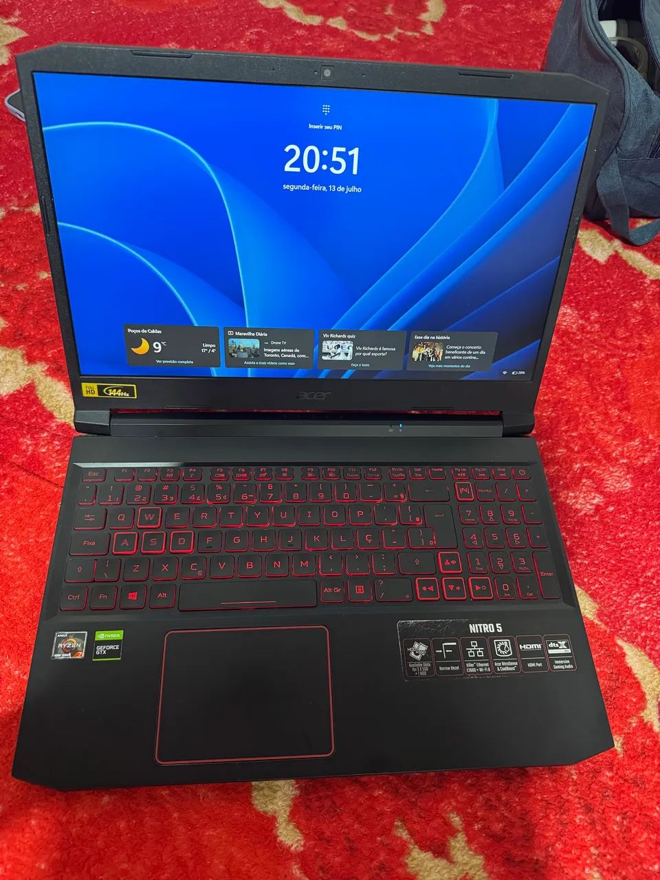 Notbook gamer nitro 5