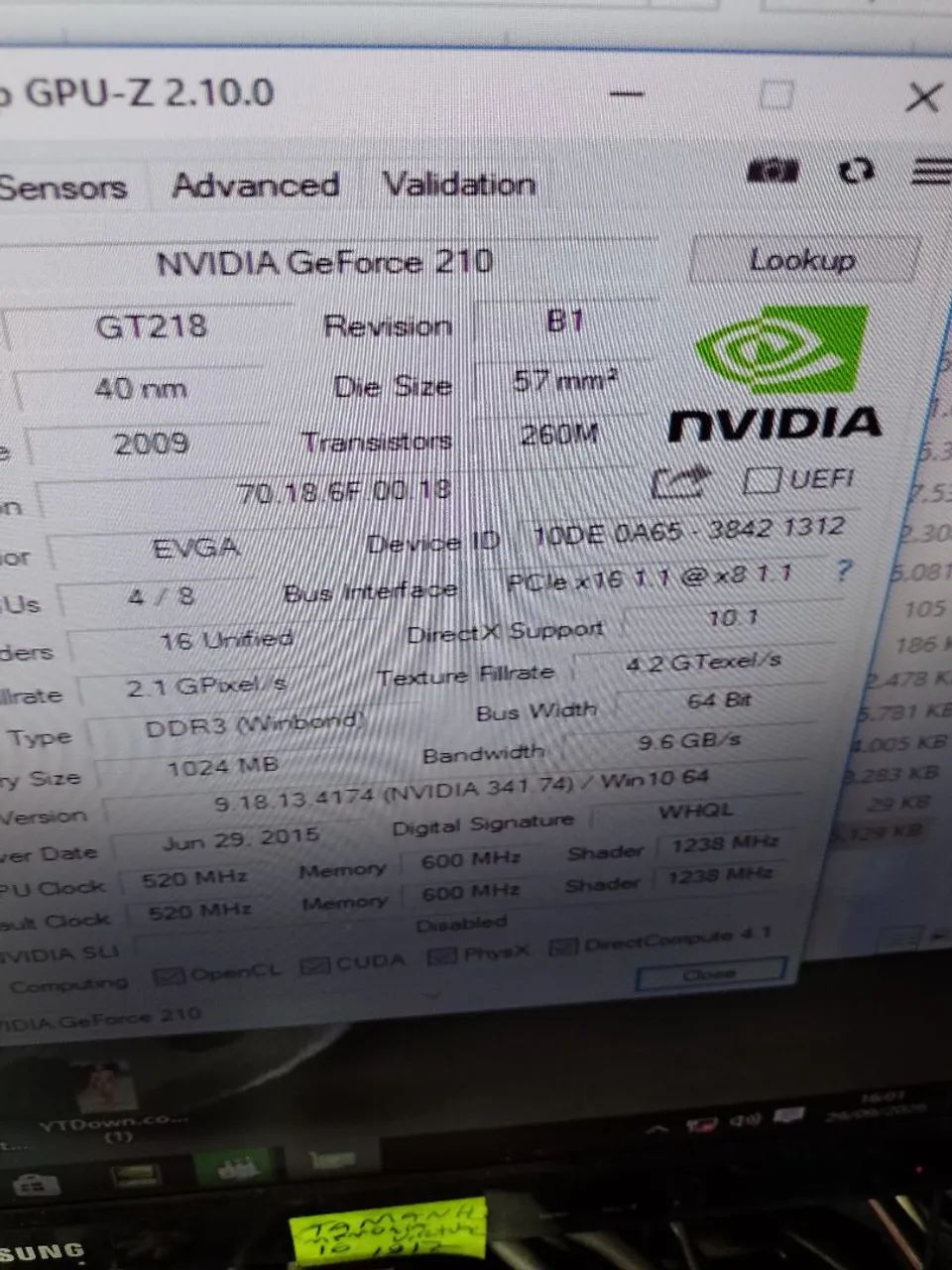 Placa de video GT 210 1gb ddr3 ok - Foto 2