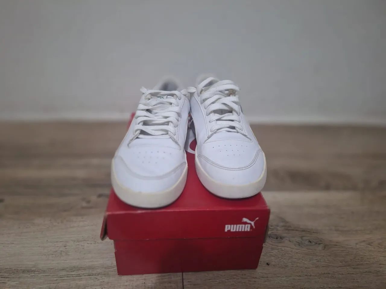 Tenis Puma Shuffle Branco e Verde - 38 - Foto 2