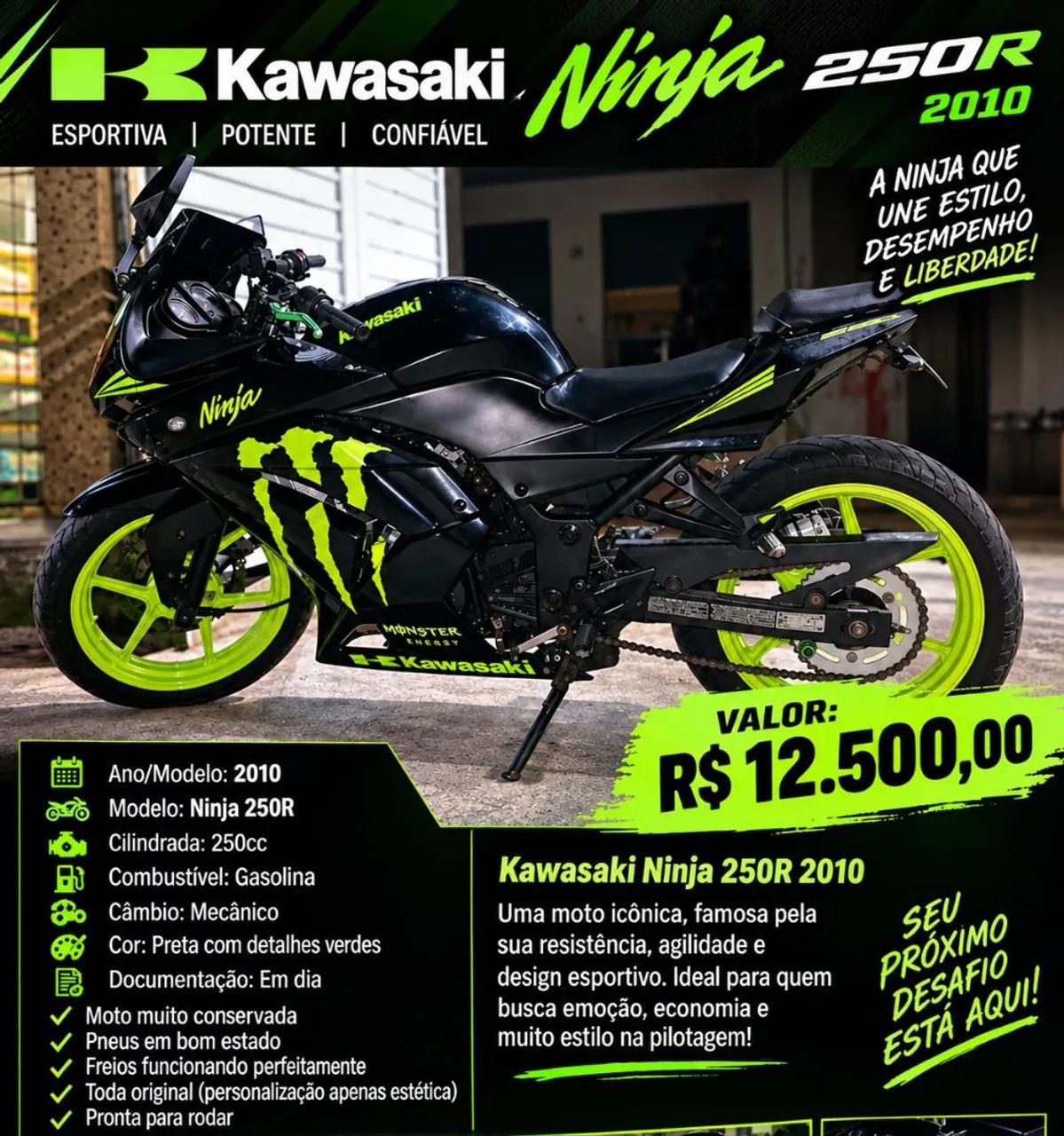 Kawasaki Ninja 250R linda 