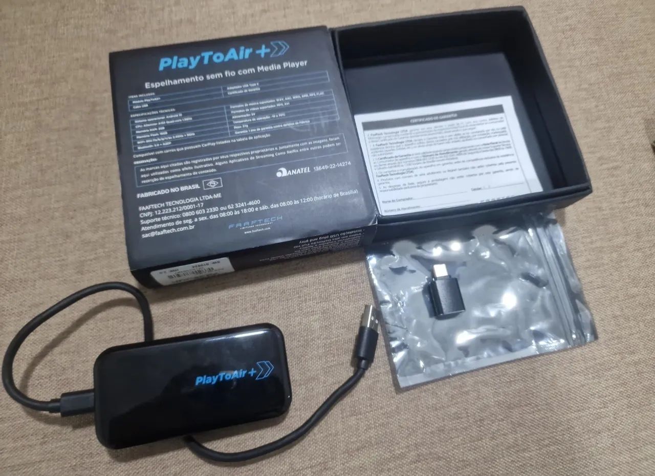 PlayToAir+ 2.0 FAAFTECH Espelhamento sem fio de Smartphone na Multimídia - Foto 5