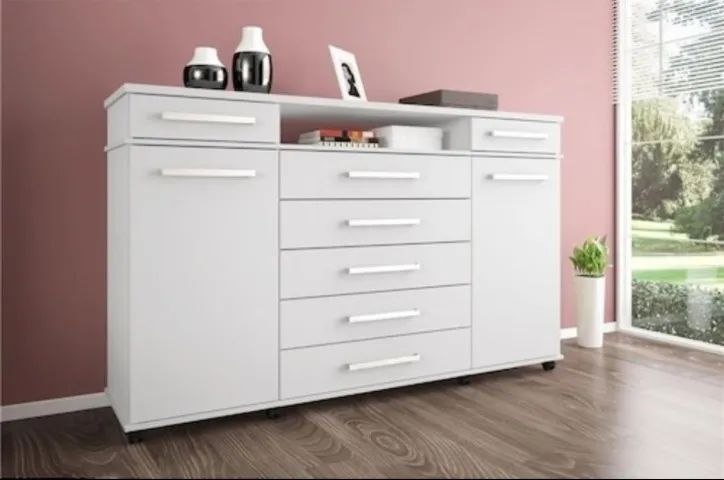 Cômoda London 7 Gavetas 2 portas - Demóbile - (ENTREGA IMEDIATA)