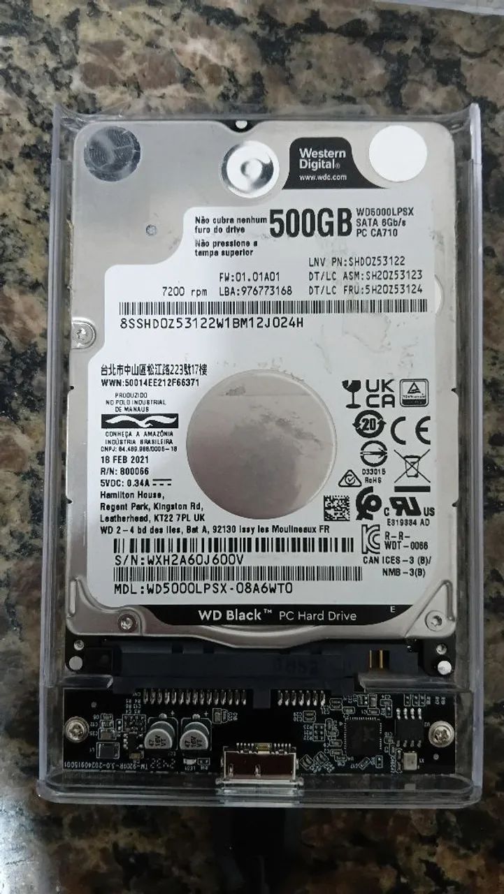 HD Externo 500GB (USB3.0) - Foto 2