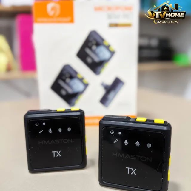 Microfone Lapela Hmaston Duplo + Entrega Grátis 