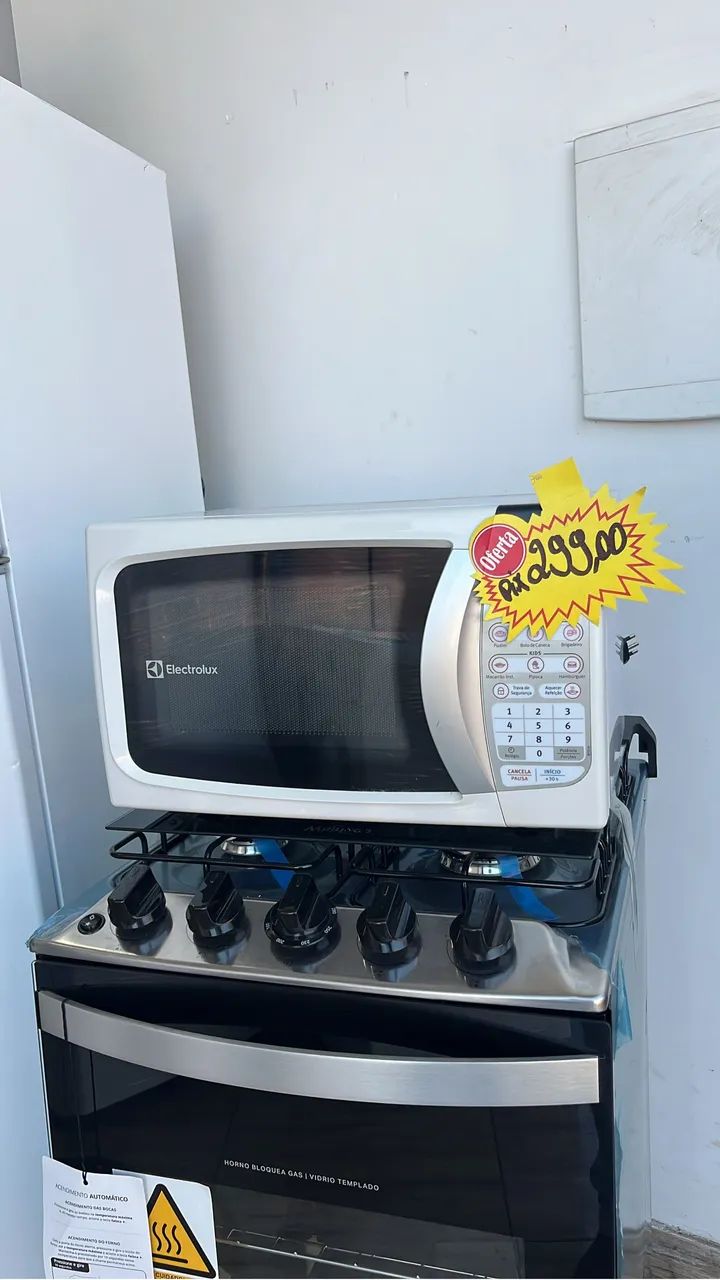 MICROONDAS ELECTROLUX 20 LITROS NOVO IMPECÁVEL  