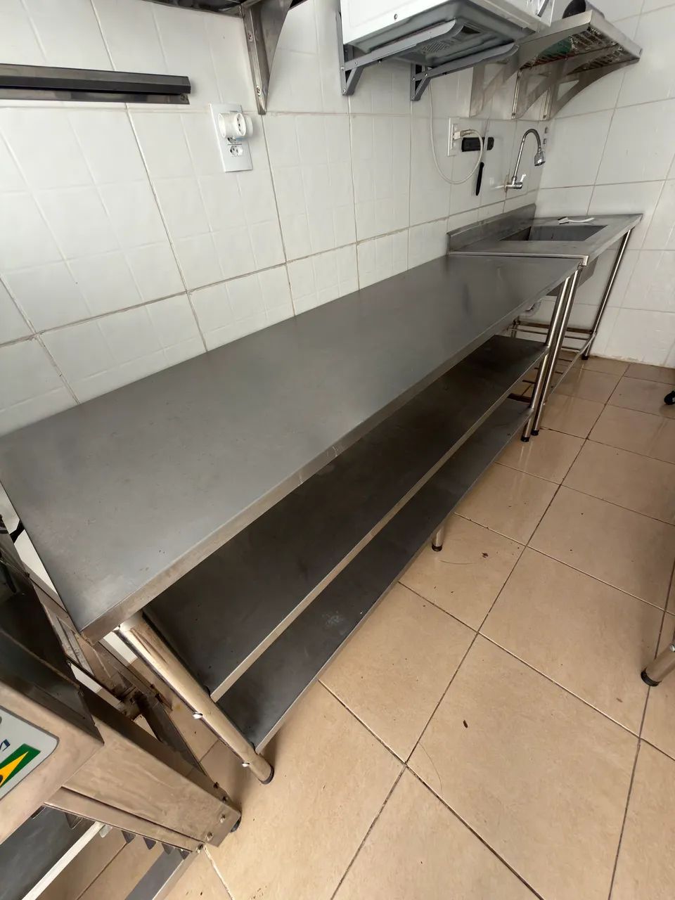 Bancada aço inox IGASOL - 1,90x60x90x88 - - Foto 2
